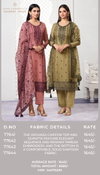 Saahi By Vinay Kuleesh Organza Chiffon Online Designer Salwar Suits Wholesale